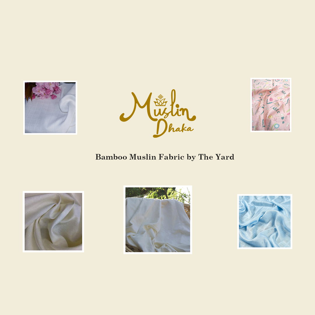 Bamboo Muslin Fabric by The Yard
