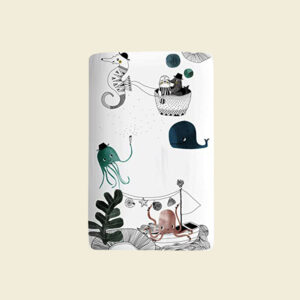 Muslin crib sheet Rookie humans