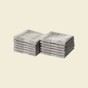 LORAN Luxury Bamboo Muslin Washcloths