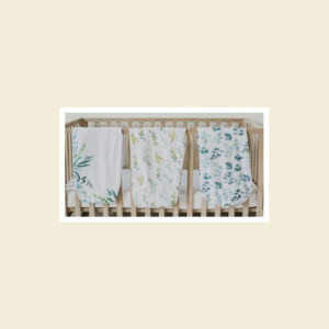 Leafy Mini Crib Fitted Sheet