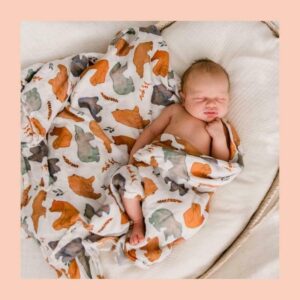 printed muslin fabric for baby care