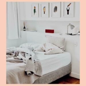 Muslin bedding for twin-sized bed