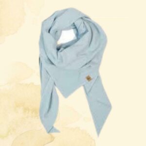 Mummelito XXL muslin scarf azure light blue blue scarf muslin (Etsy - Man's scarf)