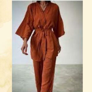 CHALISKAN- Muslin organic cotton kimono robe set