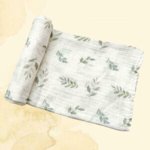 HarpAngelBoutique Bamboo Muslin Swaddle Blanket