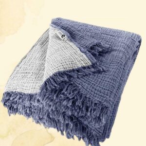 Destinyhometex Soft King 4 and 8 Layer Gauze Summer Muslin Bedcover