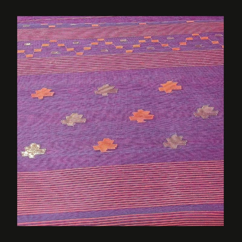 Traditional Muslin Painted Sari