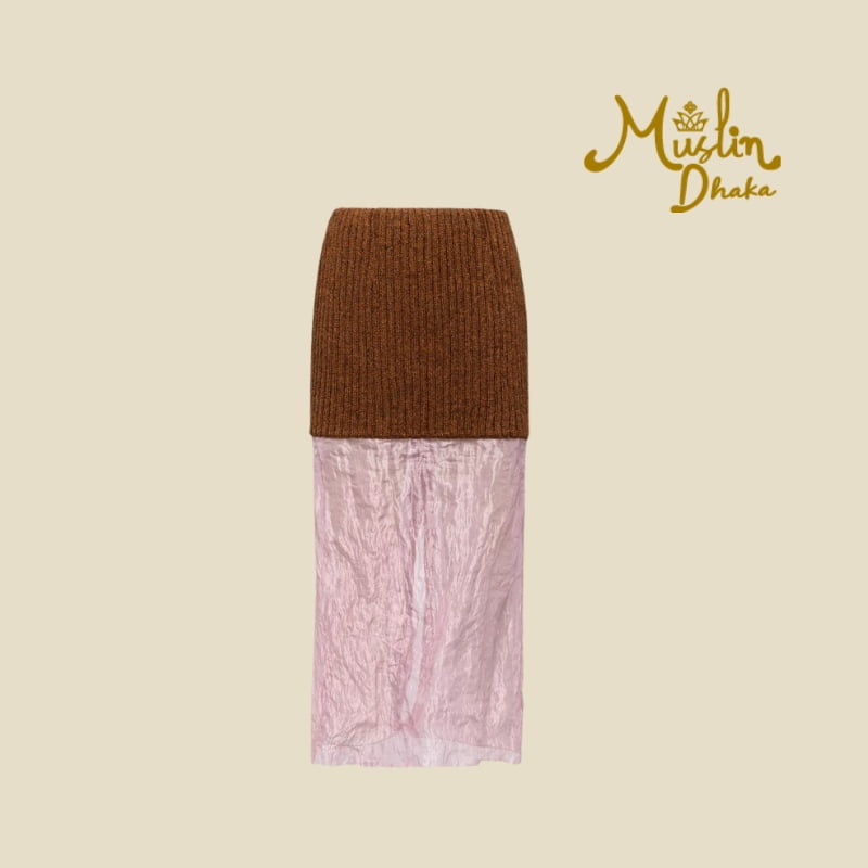 Prada Muslin Knit midi Skirt