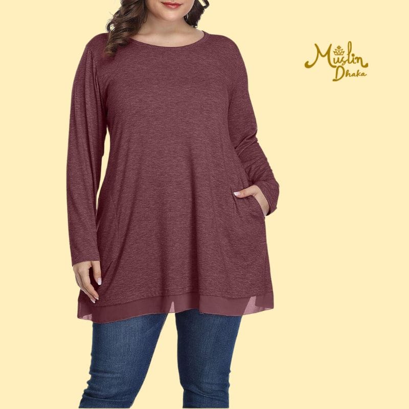 Shiali heather plus : best muslin tunic