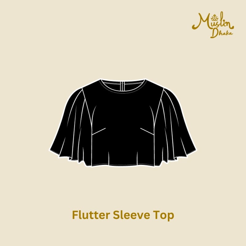 flutter sleeve top