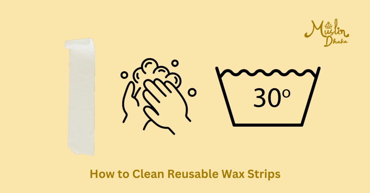 how to clean reusable wax strips?