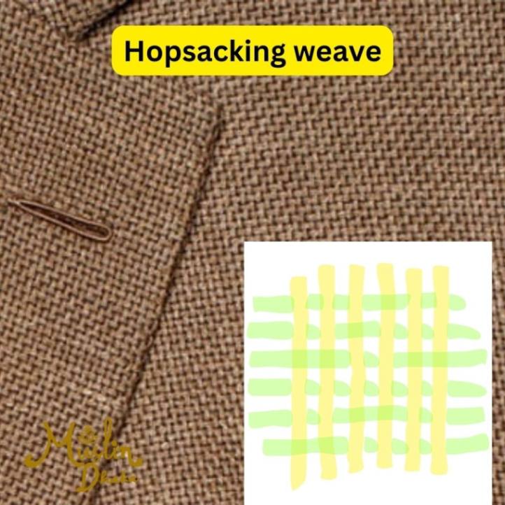 Hopsacking weave