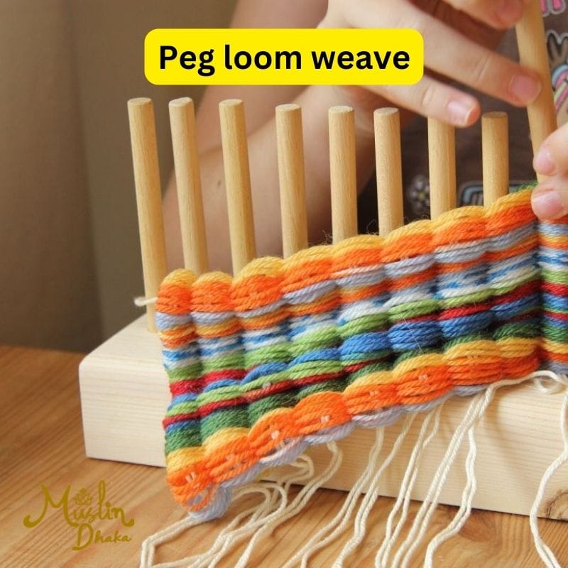 Peg loom weave