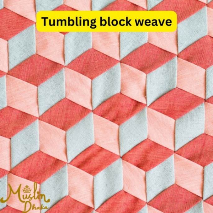 Tumbling block weave