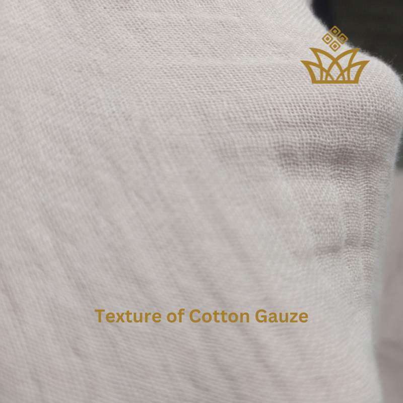 Texture of cotton gauze fabric