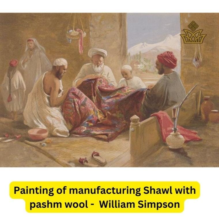 Cashmere wool historical picture