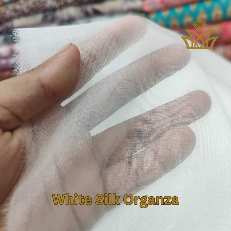 White Silk Organza