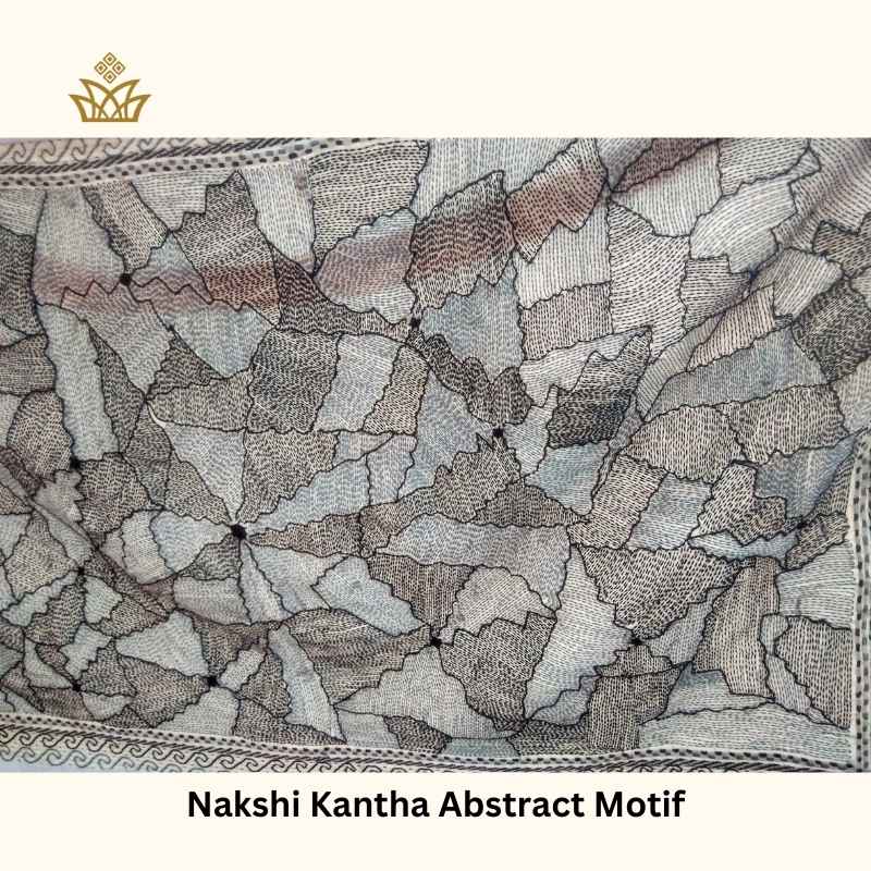 Nakshi Kantha Abstract Motif