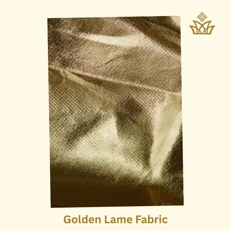 Golden lame fabric