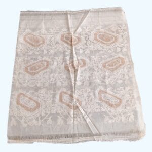 Dhakai Muslin Scarf Natural design