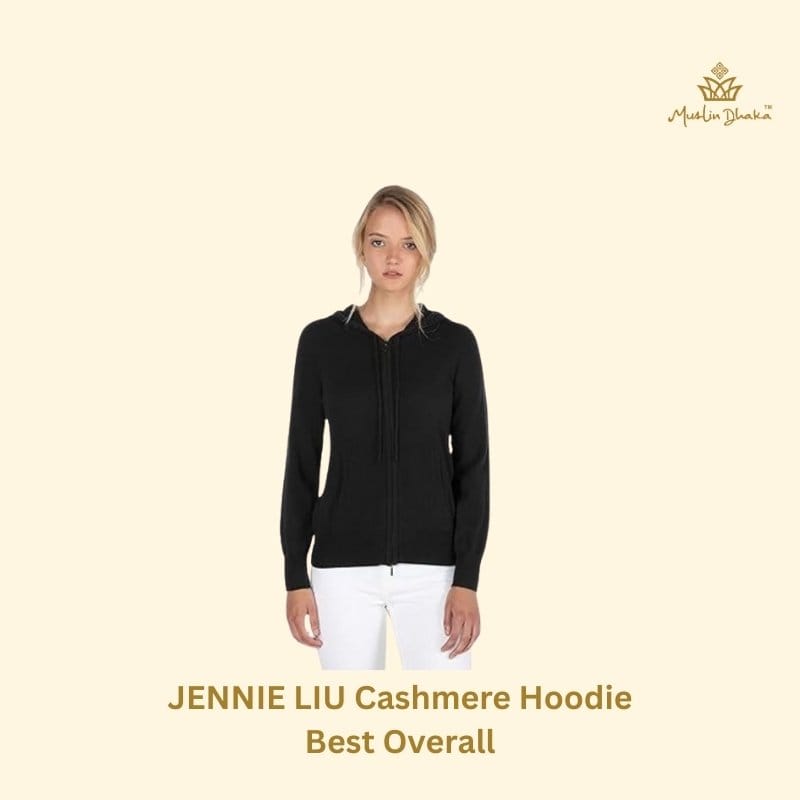 JENNIE LIU Cashmere Hoodie  Best Overall