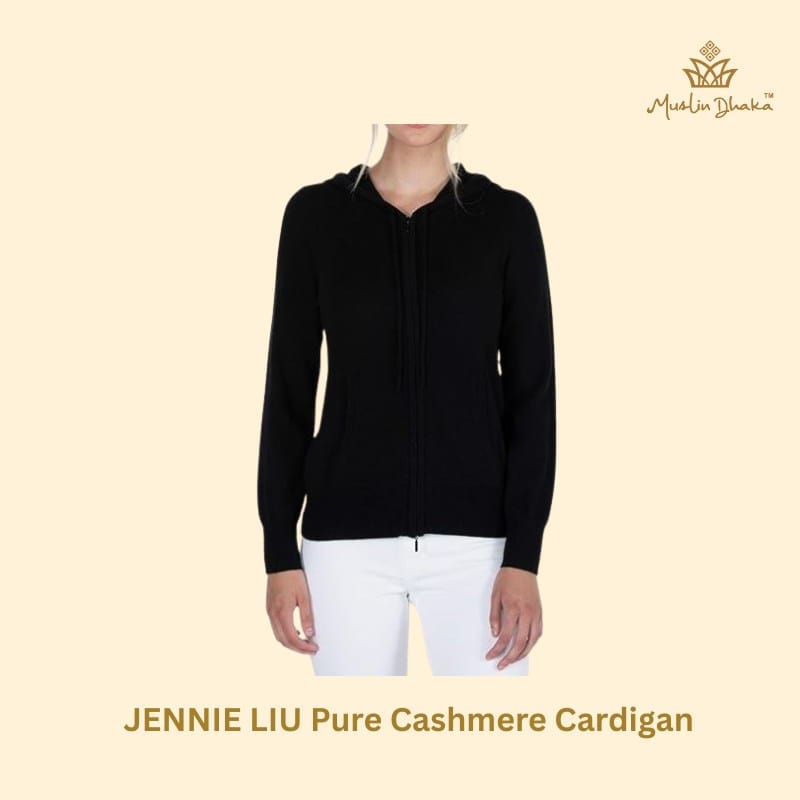 JENNIE LIU Pure Cashmere Cardigan