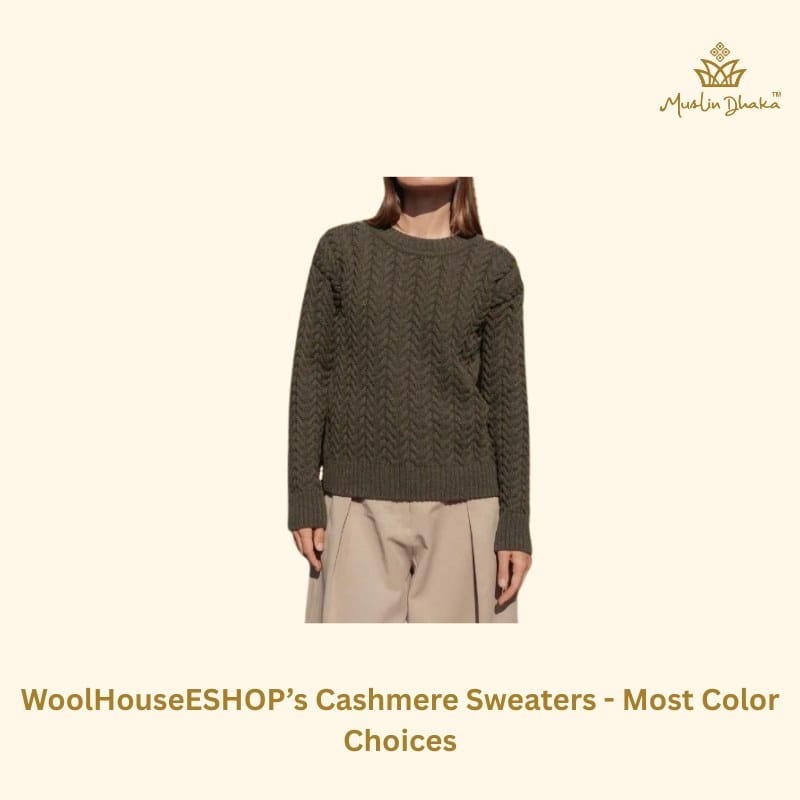 WoolHouseESHOP’s Cashmere Sweaters - Most Color Choices