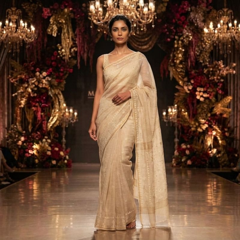 Mal Mal e Khas ba Hawa Dhakai Muslin Saree